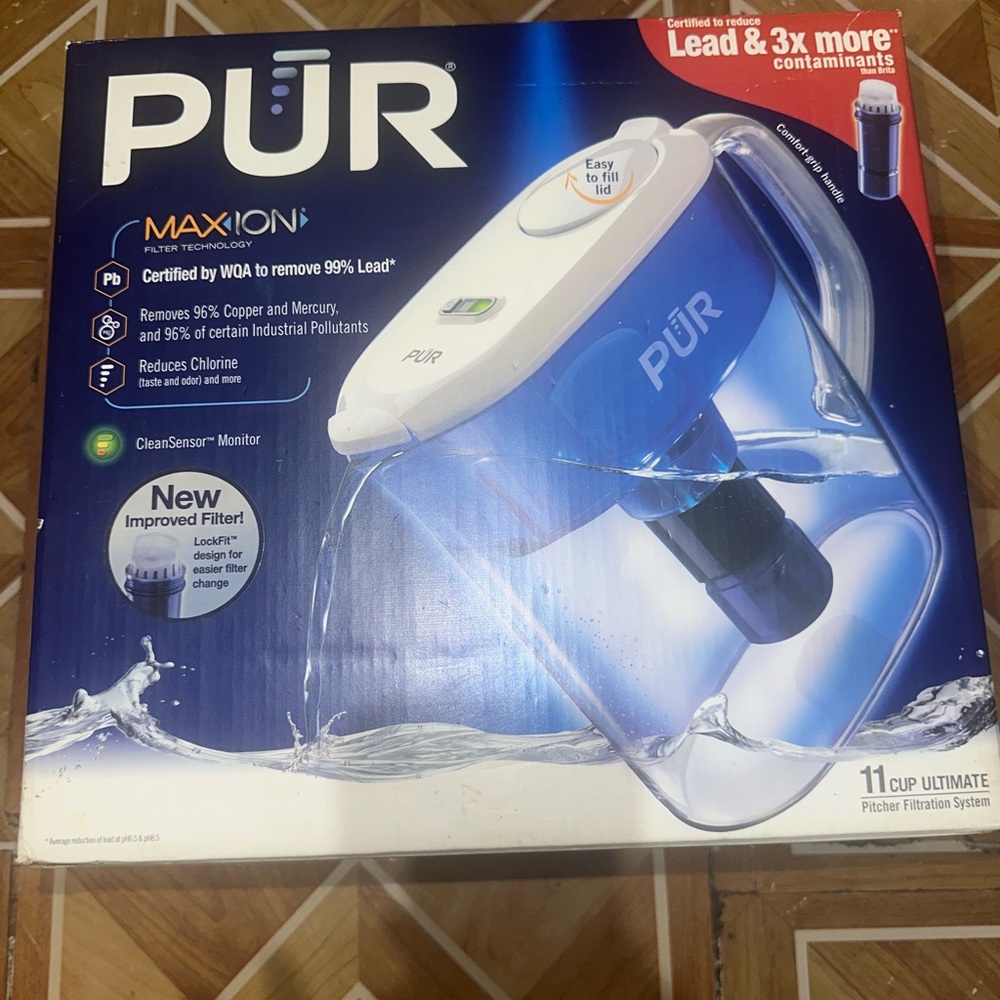 New  PUR with Maxion 11 Cup  Ultimate Pitcher  Filtration System